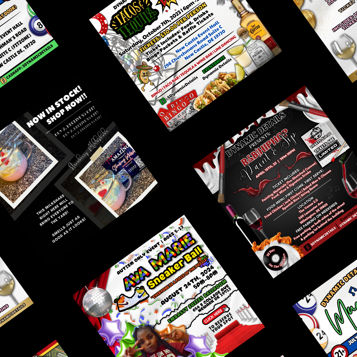 Flyer, Menu & PriceList Design & Prints