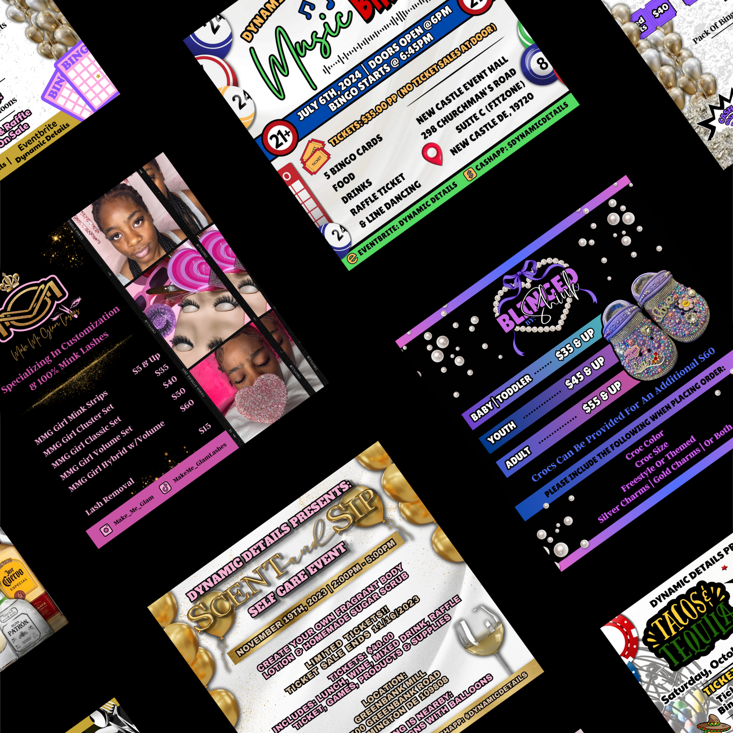 Flyer, Menu & PriceList Design & Prints