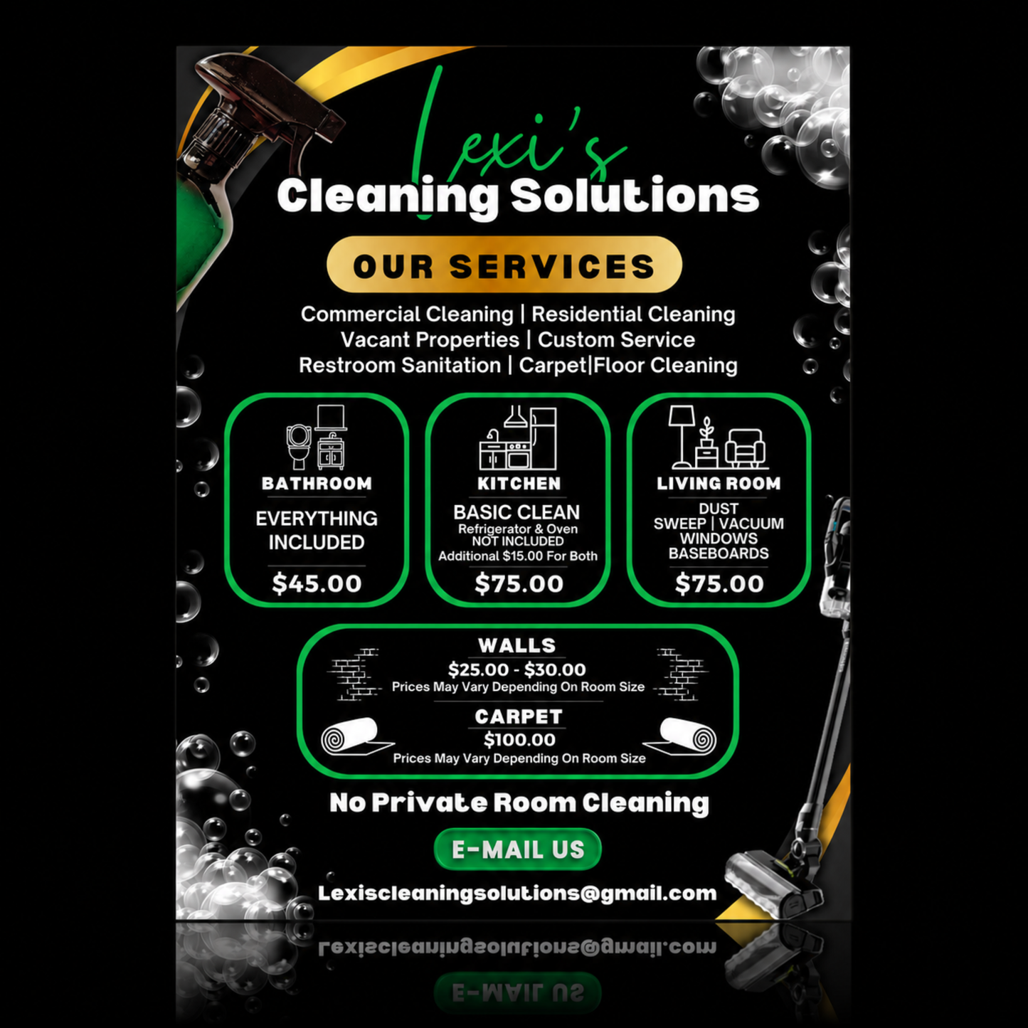 Flyer, Menu & PriceList Design & Prints