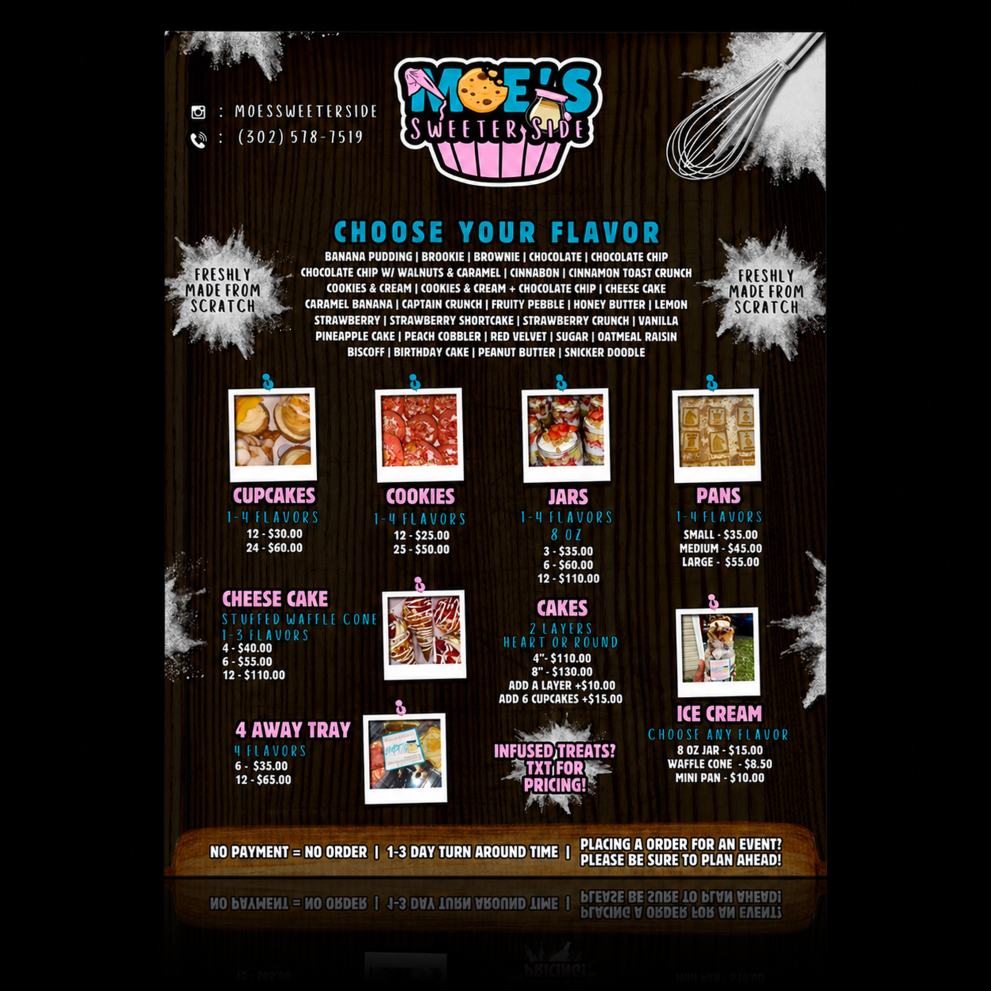 Flyer, Menu & PriceList Design & Prints